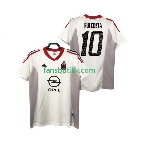 Fotballdrakt AC Milan rui costa 10 2004 Retro Bortetrøye 2005 Kortermet